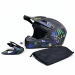 Auto si Moto - Moto - Echipamente protectie moto - Casti moto - Casca Moto/Enduro, Interior Confortabil, pentru Motociclete, Cross, Enduro, ATV, Dirt Bike, FIXATO, Marime L, Multicolor - Infinity.ro