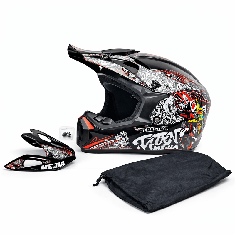 Auto si Moto - Moto - Echipamente protectie moto - Casti moto - Casca Moto/Enduro, Interior Confortabil,pentru Motociclete, Cross, Enduro, ATV, Dirt Bike, FIXATO, Marime XL, Multicolor - Infinity.ro