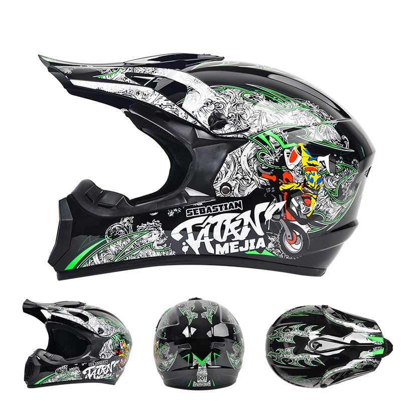 Auto si Moto - Moto - Echipamente protectie moto - Casti moto - Casca Moto/Enduro, Interior Confortabil, pentru Motociclete, Cross, Enduro, ATV, Dirt Bike, Marime L, Multicolor - Infinity.ro