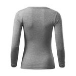 Fashion, accesorii si bijuterii - Femei - Imbracaminte femei - Camasi si bluze femei - Tricou pentru dama Malfini Fit-T LS 169, maneca lunga, bumbac 160 g/mp Gri XL - Infinity.ro