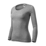 Fashion, accesorii si bijuterii - Femei - Imbracaminte femei - Camasi si bluze femei - Tricou pentru dama Malfini Fit-T LS 169, maneca lunga, bumbac 160 g/mp Gri XL - Infinity.ro
