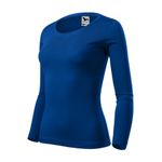 Fashion, accesorii si bijuterii - Femei - Imbracaminte femei - Camasi si bluze femei - Tricou pentru dama Malfini Fit-T LS 169, maneca lunga, bumbac 160 g/mp Albastru XL - Infinity.ro