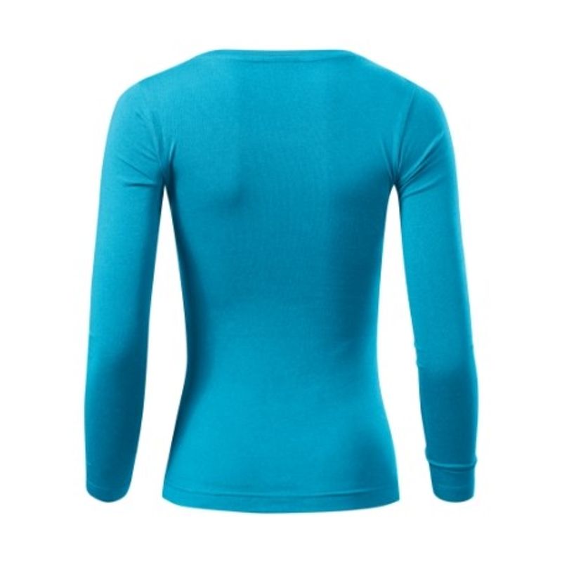 Fashion, accesorii si bijuterii - Femei - Imbracaminte femei - Camasi si bluze femei - Tricou pentru dama Malfini Fit-T LS 169, maneca lunga, bumbac 160 g/mp XL Turcoaz - Infinity.ro