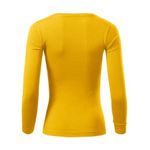 Fashion, accesorii si bijuterii - Femei - Imbracaminte femei - Camasi si bluze femei - Tricou pentru dama Malfini Fit-T LS 169, maneca lunga, bumbac 160 g/mp XL Galben - Infinity.ro