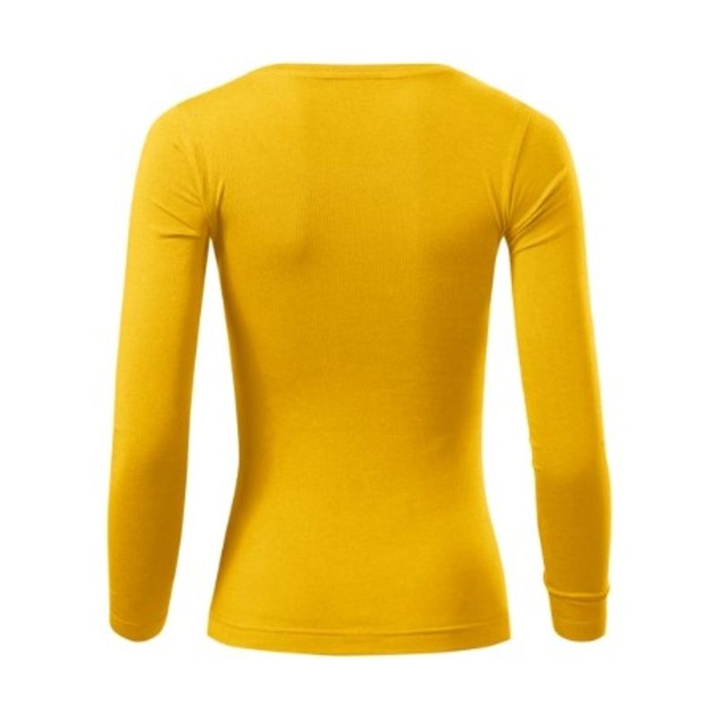 Fashion, accesorii si bijuterii - Femei - Imbracaminte femei - Camasi si bluze femei - Tricou pentru dama Malfini Fit-T LS 169, maneca lunga, bumbac 160 g/mp XL Galben - Infinity.ro