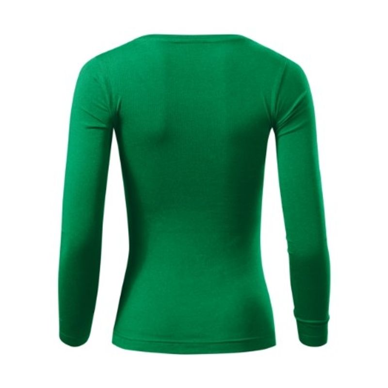 Fashion, accesorii si bijuterii - Femei - Imbracaminte femei - Camasi si bluze femei - Tricou pentru dama Malfini Fit-T LS 169, maneca lunga, bumbac 160 g/mp XL Verde mediu - Infinity.ro