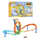 Jucarii, Copii si Bebe - Jucarii si jocuri - Jucarii & jocuri educative - Jucarii interactive - Set de joaca Hot Wheels, Rapid Launch and Loop, Stunt Tracks - Infinity.ro