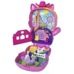 Jucarii, Copii si Bebe - Jucarii si jocuri - Papusi si accesorii - Papusi - Set de joaca cu papusa si accesorii in gentuta, Polly Pocket, Rodeo Pony - Infinity.ro