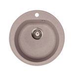 Casa si Gradina - Sanitare - Chiuveta bucatarie si accesorii - Chiuvete bucatarie - Chiuveta Bucatarie Metalac X Venera E510 Granit Diametru 510MM Sifon 90MM Bej - Infinity.ro