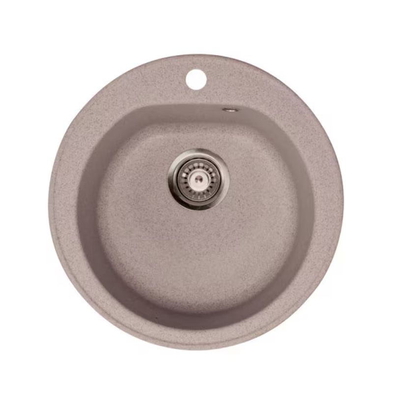 Casa si Gradina - Sanitare - Chiuveta bucatarie si accesorii - Chiuvete bucatarie - Chiuveta Bucatarie Metalac X Venera E510 Granit Diametru 510MM Sifon 90MM Bej - Infinity.ro