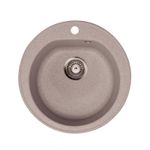 Casa si Gradina - Sanitare - Chiuveta bucatarie si accesorii - Chiuvete bucatarie - Chiuveta Bucatarie Metalac X Venera E510 Granit Diametru 510MM Sifon 90MM Bej - Infinity.ro