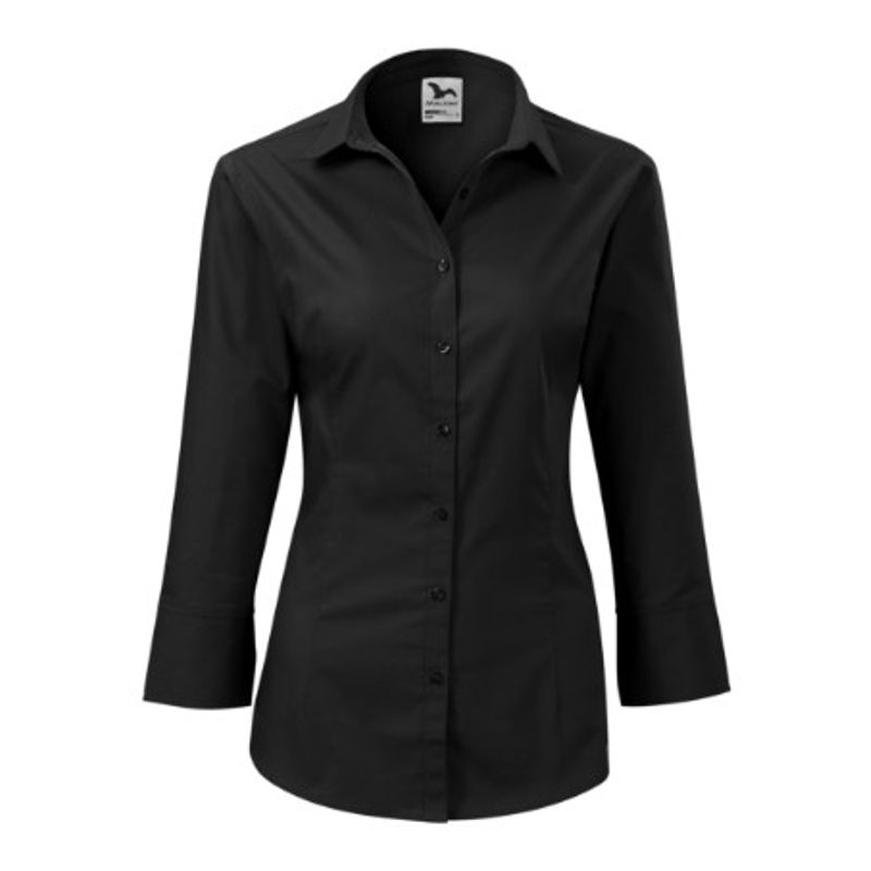 Fashion, accesorii si bijuterii - Femei - Imbracaminte femei - Camasi si bluze femei - Camasa pentru dama, Style 218, Malfini Negru XS - Infinity.ro