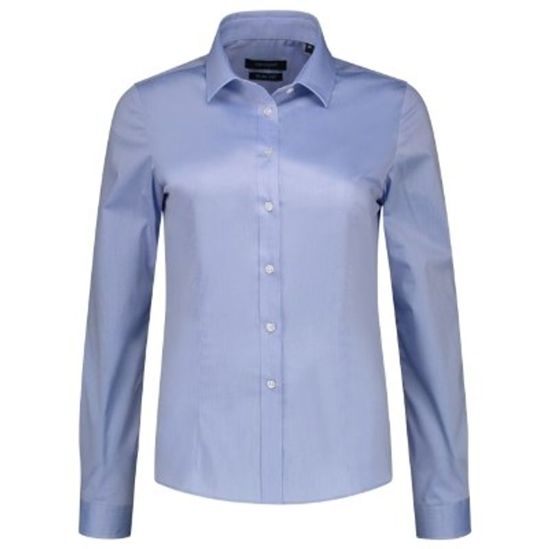 Fashion, accesorii si bijuterii - Femei - Imbracaminte femei - Camasi si bluze femei - Camasa pentru dama, Fitted Stretch Blouse T24, Malfini Bleumarin  42 - Infinity.ro