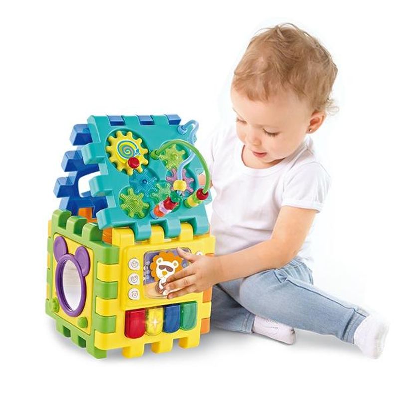 Jucarii, Copii si Bebe - Jucarii si jocuri - Jucarii bebelusi - Jucarii interactive bebelusi - Cub cu activitati Goodway Play & Learn pentru copii - Infinity.ro