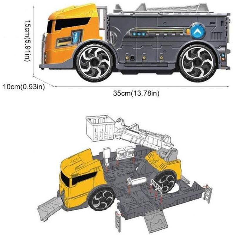 Jucarii, Copii si Bebe - Jucarii si jocuri - Vehicule si jucarii cu telecomanda - Masinute - Set de joaca masina de constructii si accesorii incluse - Infinity.ro