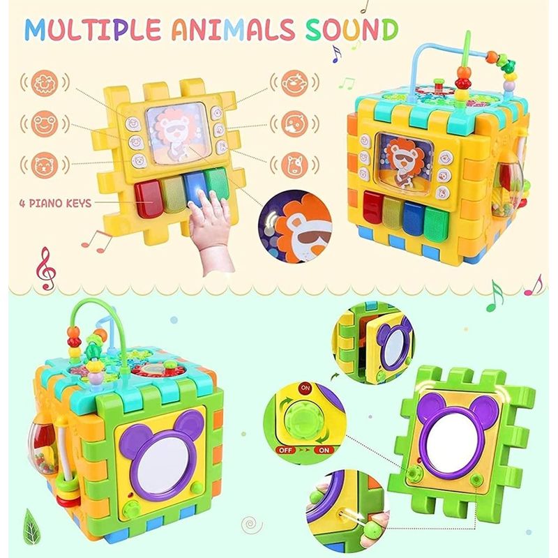 Jucarii, Copii si Bebe - Jucarii si jocuri - Jucarii bebelusi - Jucarii interactive bebelusi - Cub cu activitati Goodway Play & Learn pentru copii - Infinity.ro