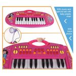 Jucarii, Copii si Bebe - Jucarii si jocuri - Jucarii de rol - Instrumente muzicale de jucarie - Set orga cu scaunel si microfon pentru fetite Little Princess 383 MOV - Infinity.ro