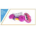 Jucarii, Copii si Bebe - Jucarii si jocuri - Jucarii de rol - Instrumente muzicale de jucarie - Set orga cu scaunel si microfon pentru fetite Little Princess 383 MOV - Infinity.ro