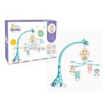 Jucarii, Copii si Bebe - Jucarii si jocuri - Jucarii bebelusi - Carusel patut - Carusel muzical pentru patut Jungle Bleu - Infinity.ro