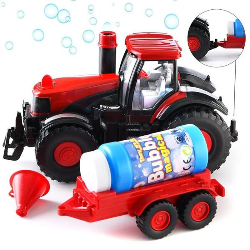 Jucarii, Copii si Bebe - Jucarii si jocuri - Jucarii & jocuri educative - Jucarii interactive - Jucarie de Facut Baloane de Sapun pentru Copii Tractoras cu remorca - Infinity.ro