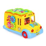Jucarii, Copii si Bebe - Jucarii si jocuri - Jucarii bebelusi - Jucarii interactive bebelusi - Autobuz scolar cu sunete si lumini, Hola Toys - Infinity.ro