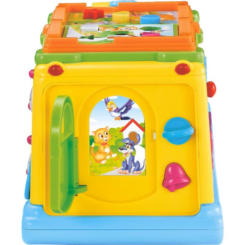 Jucarii, Copii si Bebe - Jucarii si jocuri - Jucarii bebelusi - Jucarii interactive bebelusi - Autobuz scolar cu sunete si lumini, Hola Toys - Infinity.ro