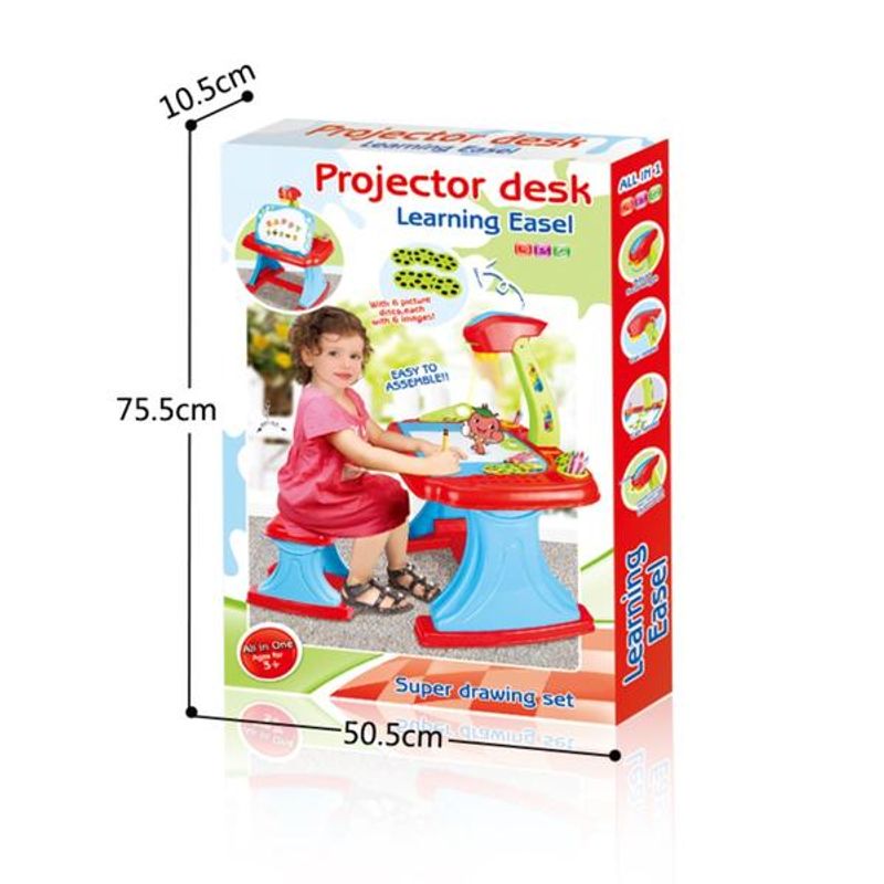 Jucarii, Copii si Bebe - Jucarii si jocuri - Jucarii & jocuri educative - Seturi pictura si desen - Birou cu proiector si scaunel pentru desen - Infinity.ro