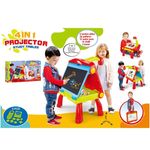 Jucarii, Copii si Bebe - Jucarii si jocuri - Jucarii & jocuri educative - Jocuri si jucarii educative - Set pentru baieti - masuta cu tablita dubla si proiector 4 in 1 - Infinity.ro