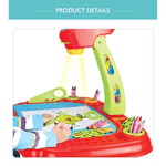 Jucarii, Copii si Bebe - Jucarii si jocuri - Jucarii & jocuri educative - Seturi pictura si desen - Birou cu proiector si scaunel pentru desen - Infinity.ro