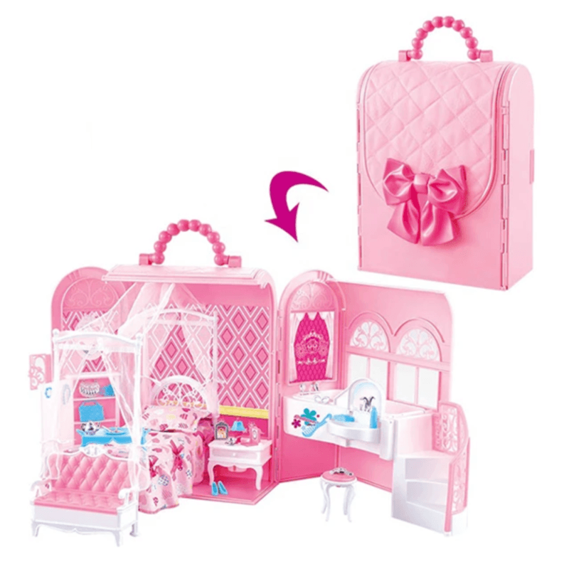 Jucarii, Copii si Bebe - Jucarii si jocuri - Papusi si accesorii - Casute de papusi si mobilier - Set de joaca – Dormitor pentru papusi Deluxe - Infinity.ro