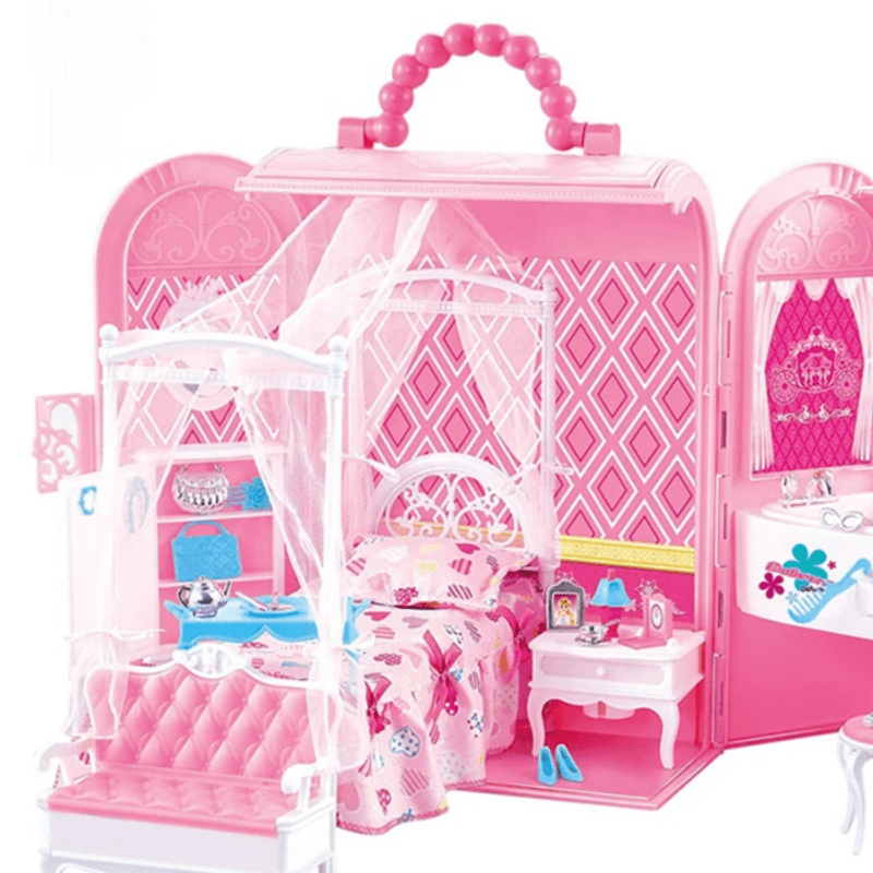 Jucarii, Copii si Bebe - Jucarii si jocuri - Papusi si accesorii - Casute de papusi si mobilier - Set de joaca – Dormitor pentru papusi Deluxe - Infinity.ro