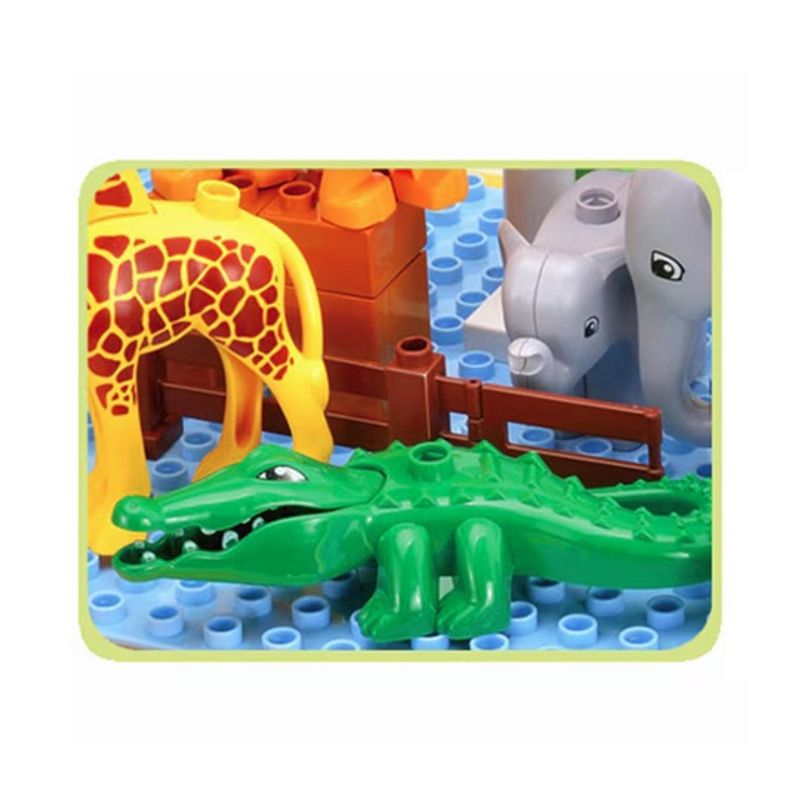 Casa si Gradina - Corpuri si surse de iluminat - Veioze si lampi - Lampi de veghe copii - Masuta educativa tip Lego Zoo - Infinity.ro