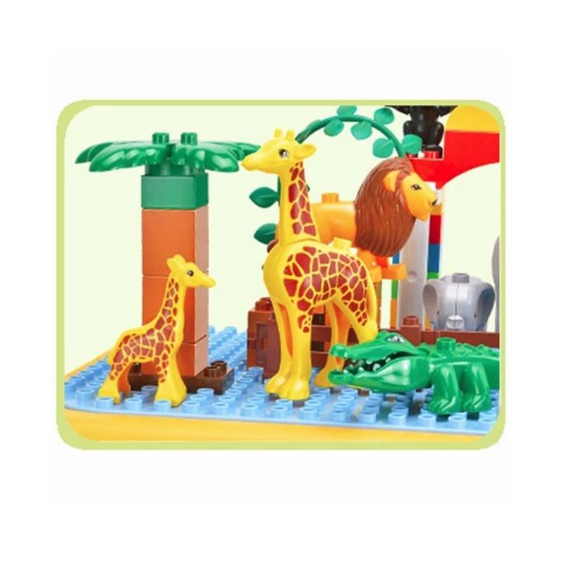 Casa si Gradina - Corpuri si surse de iluminat - Veioze si lampi - Lampi de veghe copii - Masuta educativa tip Lego Zoo - Infinity.ro
