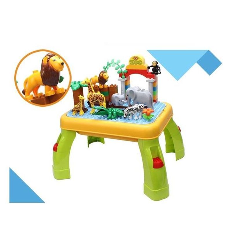 Casa si Gradina - Corpuri si surse de iluminat - Veioze si lampi - Lampi de veghe copii - Masuta educativa tip Lego Zoo - Infinity.ro