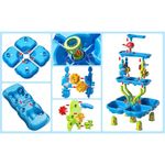 Jucarii, Copii si Bebe - Jucarii si jocuri - Jucarii de exterior - Jucarii pentru plaja si nisip - Masuta de nisip si apa cu accesorii etajata - Infinity.ro