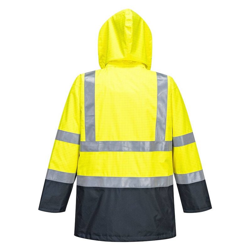 Casa si Gradina - Constructii - Echipamente de lucru - Imbracaminte protectia muncii - Jacheta de protectie impermeabila Bizflame HiVis Protectie Multipla-S779 XXXL Galben - Infinity.ro
