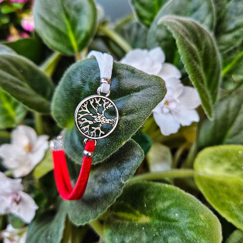 Market - Cadouri - Martisoare - Martisor Bratara Copacul vietii, din piele intoarsa eco lucrata manual by Wild Bracelets - Infinity.ro