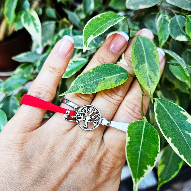 Market - Cadouri - Martisoare - Martisor Bratara Copacul vietii, din piele intoarsa eco lucrata manual by Wild Bracelets - Infinity.ro