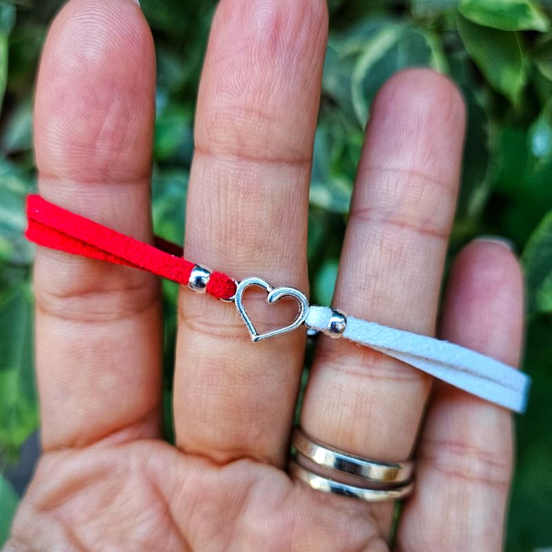 Market - Cadouri - Martisoare - Martisor Bratara Inimioara, din piele intoarsa eco lucrata manual by Wild Bracelets - Infinity.ro