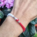 Market - Cadouri - Martisoare - Martisor Bratara prieteniei/iubirii cu bilute argintii, din piele intoarsa eco lucrata manual by Wild Bracelets - Infinity.ro