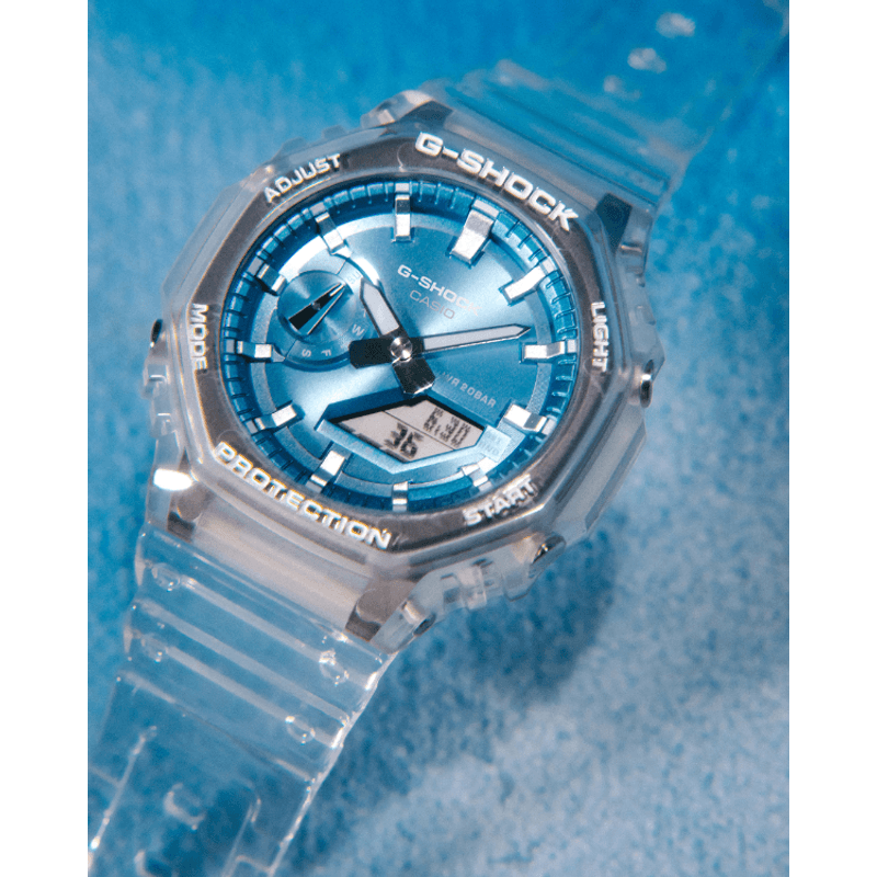 Fashion, accesorii si bijuterii - Barbati - Bijuterii barbati - Ceasuri barbati - Ceas Unisex Casio G-Shock Bright Metallic Dial Series GA-2100BM-7A2ER - Infinity.ro