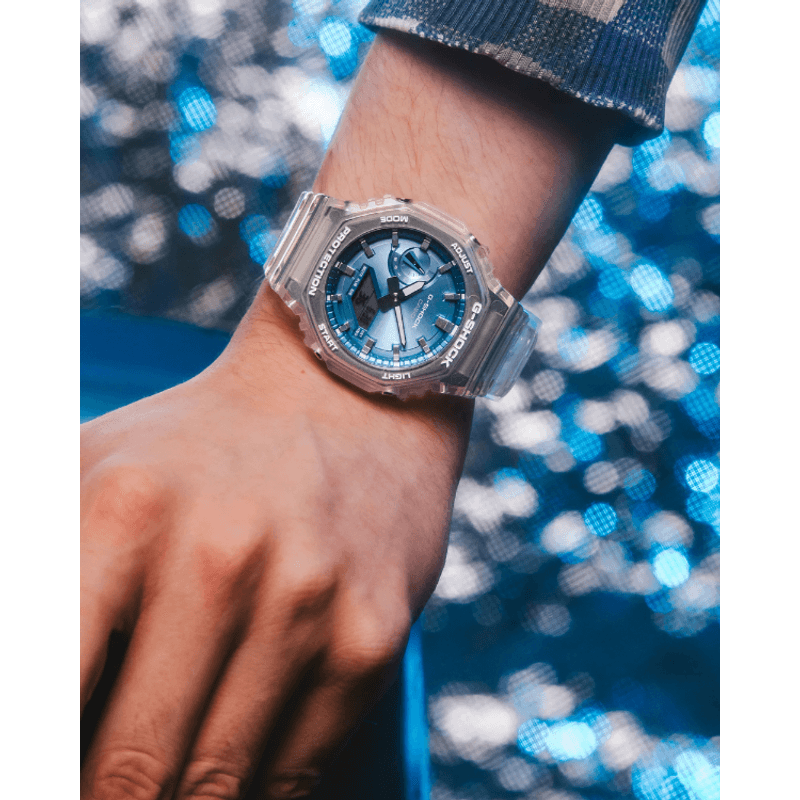 Fashion, accesorii si bijuterii - Barbati - Bijuterii barbati - Ceasuri barbati - Ceas Unisex Casio G-Shock Bright Metallic Dial Series GA-2100BM-7A2ER - Infinity.ro