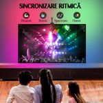 Casa si Gradina - Corpuri si surse de iluminat - Benzi LED - Banda LED RGBIC inteligenta cu Sincronizare, Camera HD cu Senzor de culoare Control prin Aplicatie TV 55-65 inch - Infinity.ro
