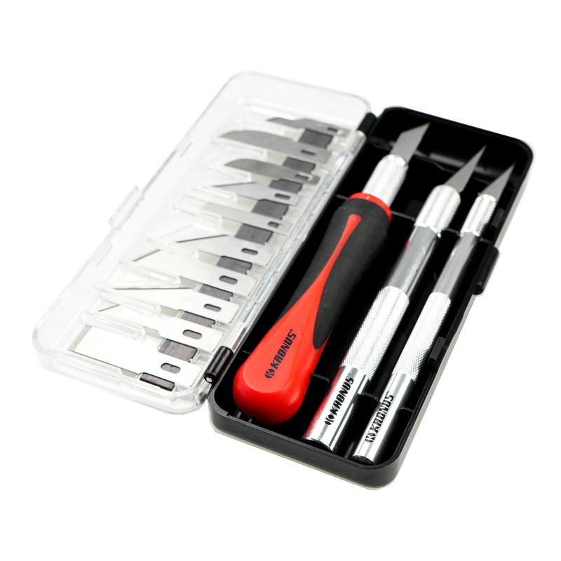 Carti si Birotica - Birotica - Accesorii de birou - Foarfece si cuttere - 7556B/16 Set cutite de precizie cu 10 lame cod 902764 - Infinity.ro