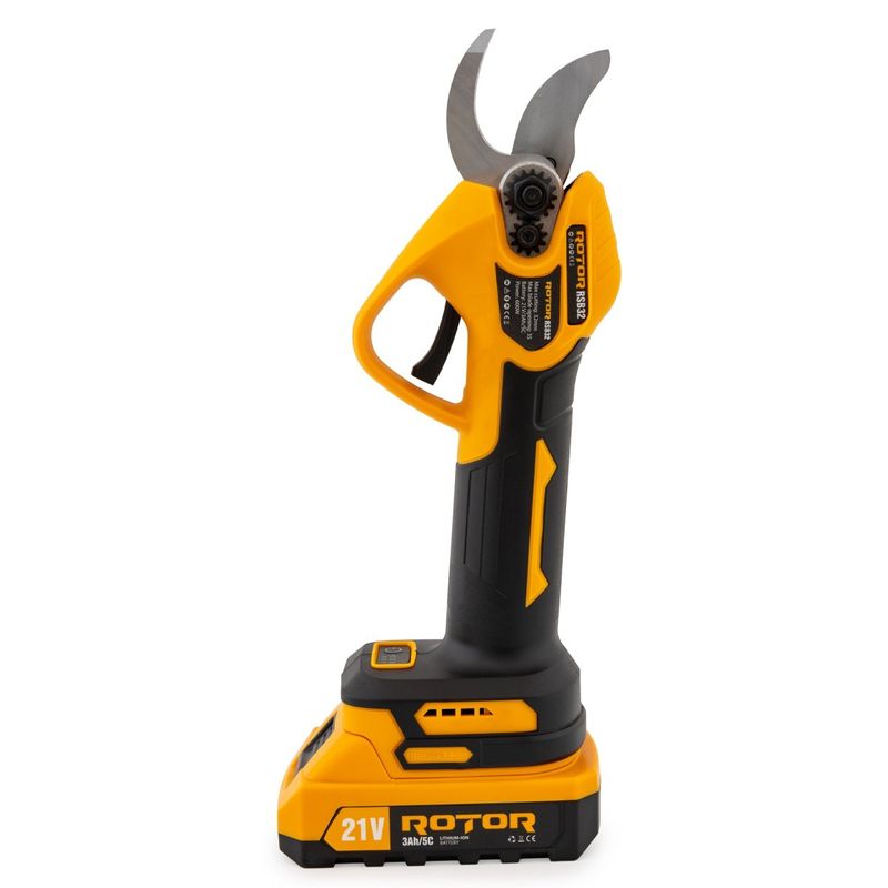 Casa si Gradina - Gradinarit si plante - Unelte gradinarit - Foarfeci gradinarit - Foarfeca de gradina pe acumulator ROTOR RSB32 600W, Brushless , 2 x Acumulatori 21V 3Ah - Infinity.ro