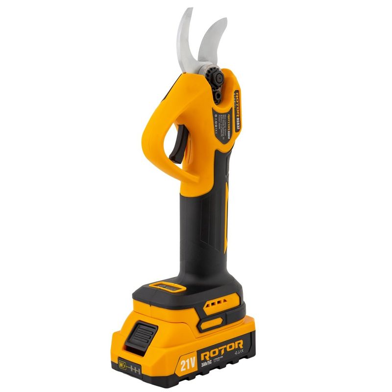 Casa si Gradina - Gradinarit si plante - Unelte gradinarit - Foarfeci gradinarit - Foarfeca de gradina pe acumulator ROTOR RSB32 600W, Brushless , 2 x Acumulatori 21V 3Ah - Infinity.ro