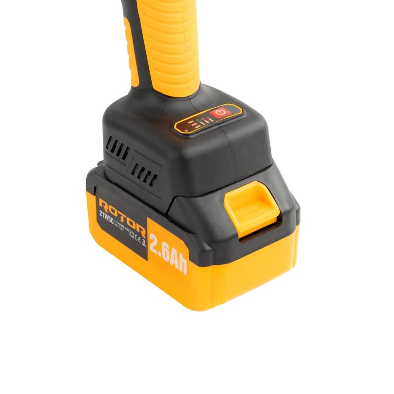 Casa si Gradina - Constructii - Scule electrice si accesorii - Polizoare - Polizor unghiular pe acumulator ROTOR RAG-2.6A, 21V/2,6 Ah, 600W, Brushless - Infinity.ro