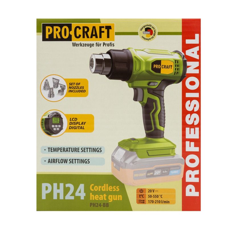 Casa si Gradina - Constructii - Scule electrice si accesorii - Pistoale de lipit - Feon pe acumulator PROCRAFT PH24 50 - 550°C - Infinity.ro
