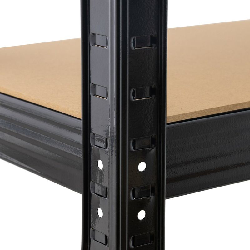 Casa si Gradina - Mobilier - Biblioteci si rafturi - Rafturi - Raft Negru 90Wx45Dx180Hcm pentru depozitare din otel - Infinity.ro