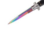 Sport si Outdoor - Camping - Cutite, bricege si accesorii - Cutite si bricege - Set doua cutite pliabile cu arc, DEPOX®, design italian clasic, husa inclusa, 22 cm, multicolor - Infinity.ro